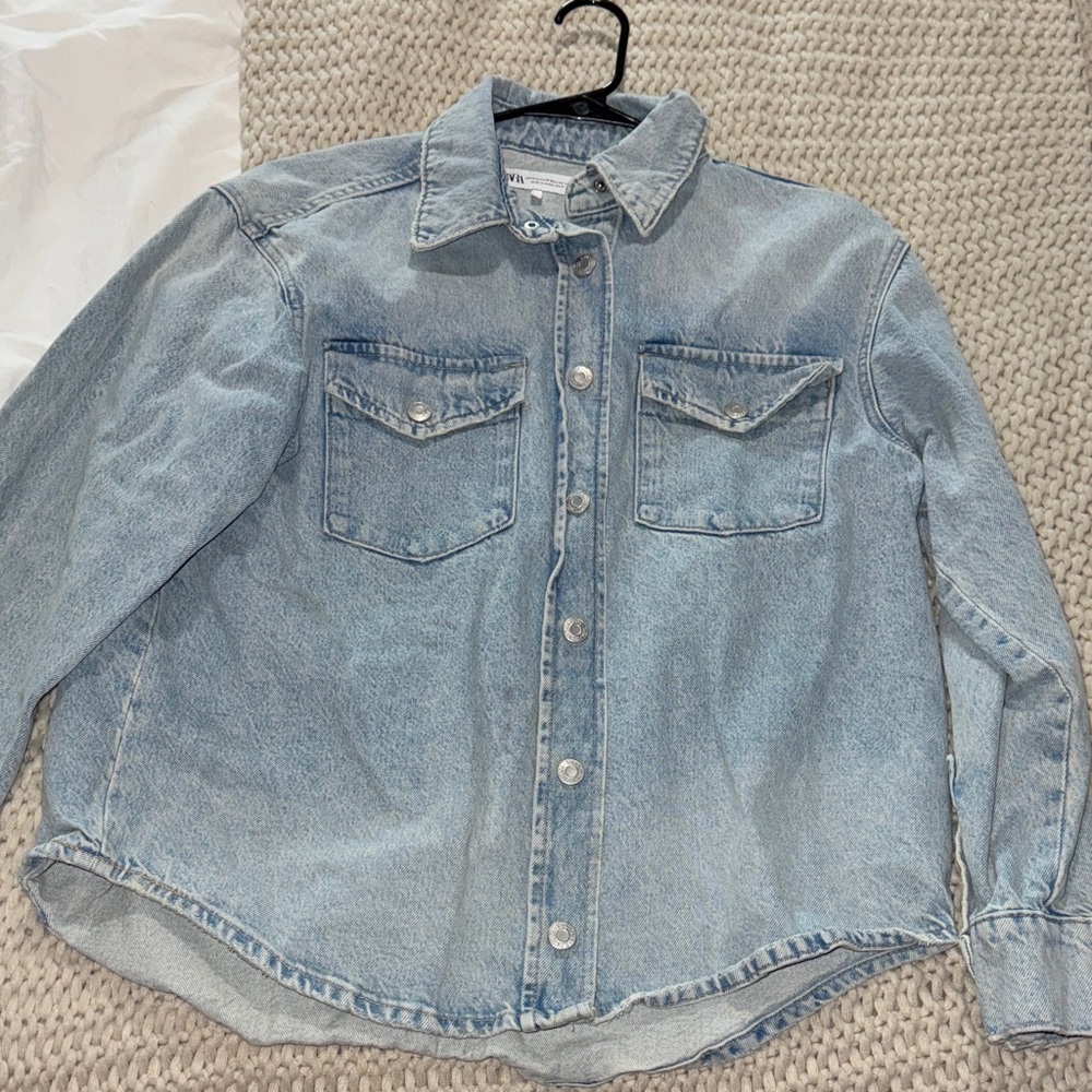 Zara Oversized Light Blue Jean Jacket